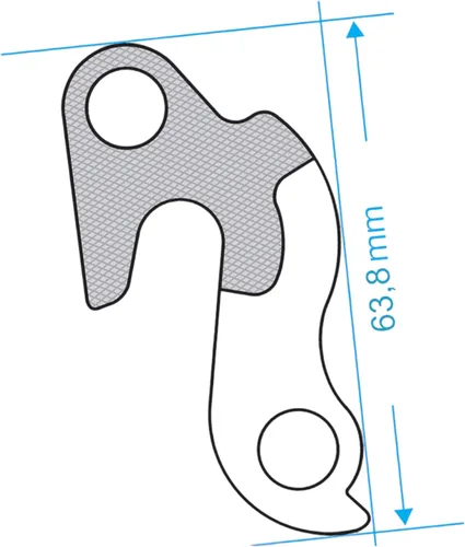 Miniatura 5 de Percha de desviador para bicicletas Trek Remedio BH Mangosta Schwinn Gary Fisher Trek Parte W230026 Desviador Percha 6