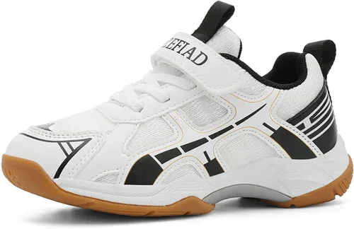Tenis de raqueta para niños y niñas, zapatos de bádminton adecuados para todas las canchas, tenis de squash, fuerte apoyo y absorción de impactos