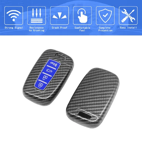 Miniatura 3 de Funda inteligente para llavero compatible con Hyundai Azera Elantra GT EQUUS Genesis Coupe Santa FE Sonata Tucson Veloster KIA Borrego Forte Sorento