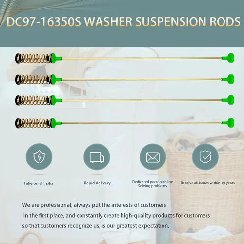 Miniatura 6 de Varillas de suspensión de la lavadora DC97-16350S compatibles con la lavadora de Samsung DC97-16350T DC97-16350K DC97-16350R Reemplazo OEM