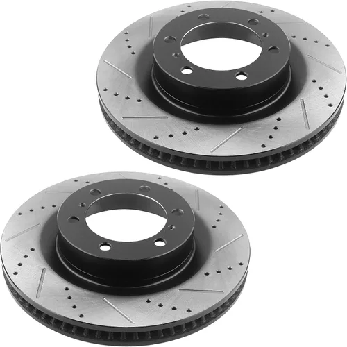 Miniatura 7 de Motorbymotor Kit de frenos delanteros de 13.307 in, rotores y pastillas de cerámica para Toyota 4Runner 2010-2020, Lexus GX460 2010-2019 rotor