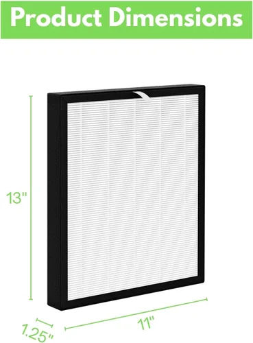 Miniatura 2 de Nispira Filtro HEPA de repuesto compatible con el purificador de aire Surround Air Intelli-Pro XJ-3800, 2 filtros