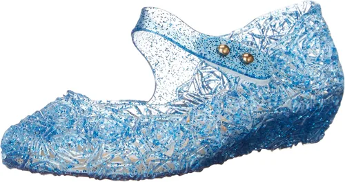 Zapatos bajos tipo princesa inspirados en disfraces de Frozen, Elsa y reina de nieve, para niñas
