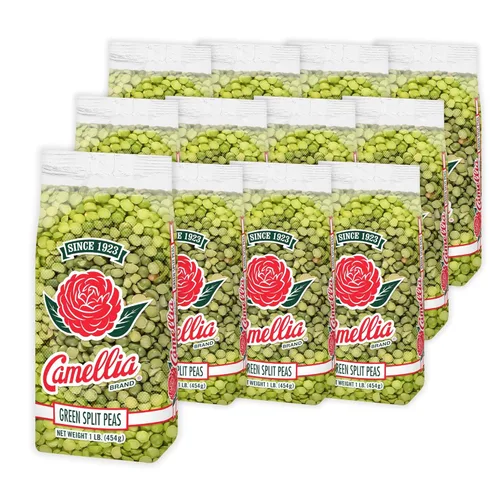 Miniatura 11 de Camellia Brand Guisantes verdes secos divididos – Guisantes partidos de alta calidad sin OMG para sopa abundante de guisantes partidos, guisos