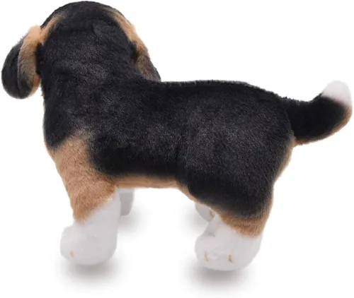 Miniatura 5 de Lifelike Beagle Animal de Peluche Realista Juguete de Cachorro de Peluche Animado Muñeco Perros Súper Realistas Actúan Como Reales Excelentes