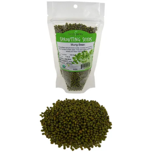 Miniatura 8 de Semilla de germinación de frijol mungo: 1 libra, orgánica, sin OMG - Marca Handy Pantry - Frijoles Mungos secos para brotes, plantación de jardín