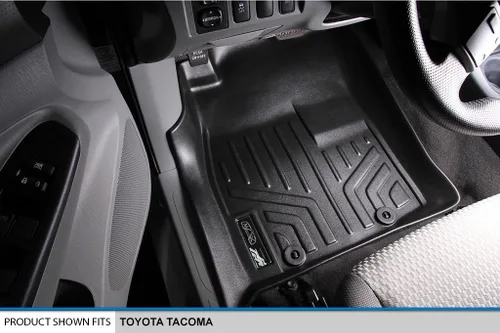 Miniatura 2 de MAXLINER - Juego de alfombrillas de suelo de ajuste personalizado de 2 filas compatibles con Toyota Tacoma 2012-2015