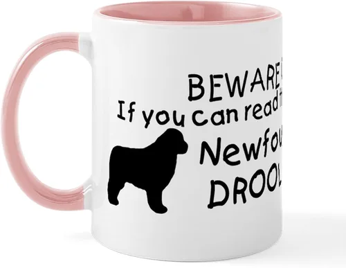 Miniatura 16 de CafePress Newfoundland Dog Drool Zone Taza de café de cerámica de 11 oz (11.0 fl oz)