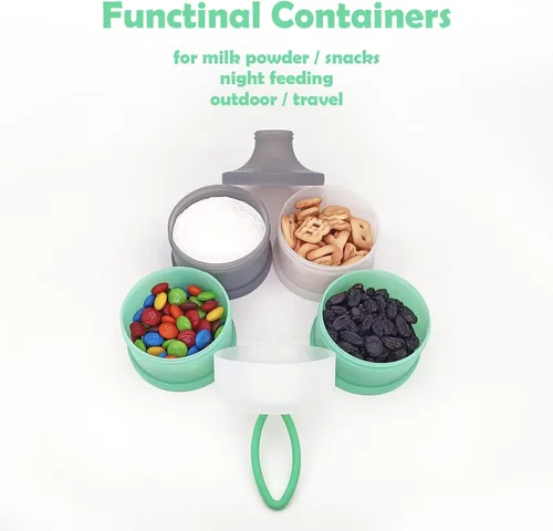 Miniatura 2 de Dosificador de fórmula para bebés, contenedor de fórmula, contenedor portátil de leche en polvo, contenedor de almacenamiento de viaje
