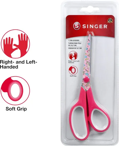 Miniatura 3 de SINGER 7 cuchillas antiadherentes, tijeras con estampado de unicornio, multicolor