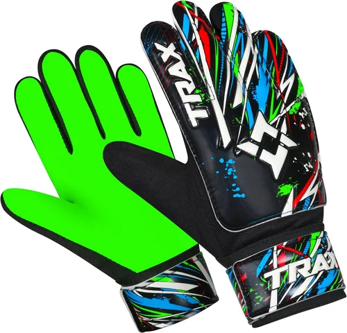 Guantes de portero de fútbol para niños, jóvenes y adultos, guantes de portero de fútbol con látex de 0.157 pulgadas (0.157 in) antideslizantes y