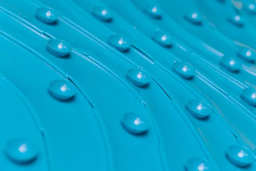 Miniatura 6 de Boon B11192 RIPPLE - Tapete antideslizante para bañera de bebé con gancho para colgar y orificios de drenaje, color azul