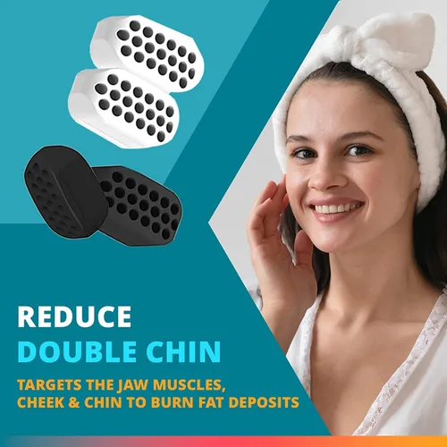 Miniatura 6 de Jawline - Ejercitador facial de Jawfit – 1 par de ejercitadores de mandíbula de silicona de grado médico sin BPA para principiantes y usuarios Blanco