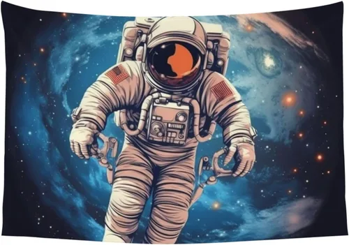 Miniatura 9 de Astronauta Planet Print Tapestry Multifunctional Wall Hanging 60 X 40 Inch Wall Blanket Wall Art Decor For Living Room Bedroom Dorm Outdoor Camping
