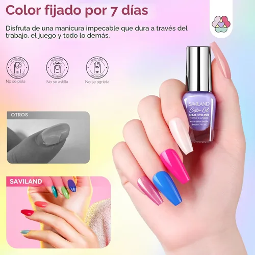 Miniatura 3 de SAVILAND Juego de esmaltes de uñas de 20+3 colores: 0.2 fl oz de secado rápido pastel kit de esmalte de uñas regular primavera verano esmalte