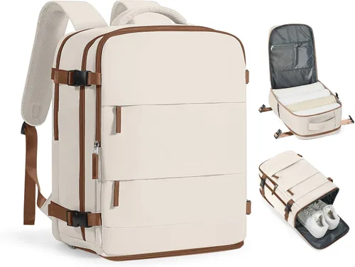Miniatura 11 de coofay Mochila de viaje, para laptop, unisex, aprobada para aviones, bolsa de mano, equipaje, para artículos personales, para debajo del asiento