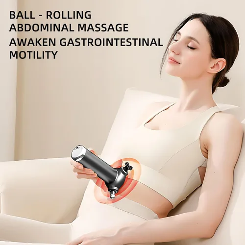 Miniatura 5 de Masajeador de terapia de liberación rápida 2025 - Pistola de masaje de tejido profundo de mano, cuentas giratorias de 360°, masajeador muscular