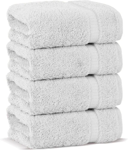 Miniatura 42 de Chakir Turkish Linens - Toallas turcas de alta calidad 100% algodón para baño, 13 x 13 pulgadas (6 toallas pequeñas, aguamarina)