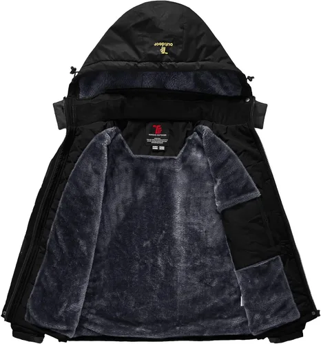 Miniatura 4 de Rdruko Chaqueta de esquí impermeable para mujer, resistente al viento, para snowboard, trabajo, para uso en invierno