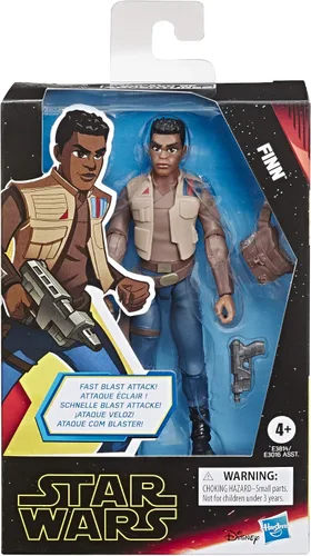 Miniatura 2 de STAR WARS Galaxy of Adventures The Rise of Skywalker Finn Figura de acción de 5 pulgadas con divertido movimiento de acción Blaster