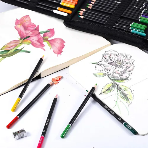 Miniatura 9 de H & B H & B145 PCS Kit de dibujo y arte para niños y adultos, caja de regalo de boceto, colores de sombreado y tintado, incluye lápices de grafito