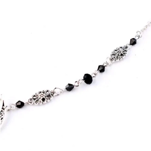 Miniatura 4 de Aimimier Boho Moon Crystal Head Chain Crescent Moon Forehead Chain - Banda para el pelo para mujer, Metal