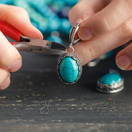 Miniatura 5 de XunYee 100 piezas de alambre de nicrome de alta temperatura para adornos de cerámica, anillos de salto con 1 caja de almacenamiento de plástico