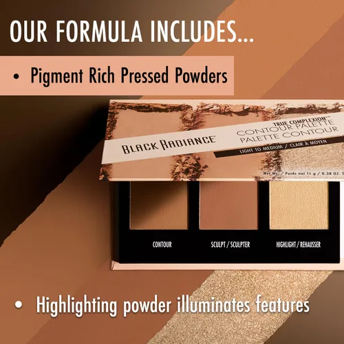 Miniatura 5 de Black Radiance Paleta de Contorno True Complexion, de Oscuro a Profundo