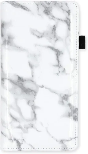 Miniatura 5 de Menesia Funda de chequera para hombres y mujeres RFID de cuero a cuadros