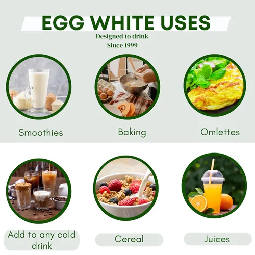 Miniatura 3 de Egg Whites International - Proteína líquida 100% pura de clara de huevo diseñada para beber. AHORA 100% SIN JAULA (1 galón)