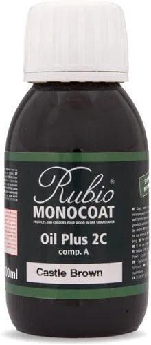 Miniatura 62 de Rubio Monocoat Muestra de Acabado de Aceite para Madera - Puro Aceite Plus Parte A Aceite de Linaza de Secado Rápido y Ecológico para Uso Pure