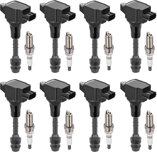 Miniatura 28 de BDFHYK Paquete de Bobina de Encendido UF350 y Bujías de Iridio 4505 Compatibles con Nissan 2002-2006 Altima 2002-2006 Sentra L4 2.5L Juego de 4