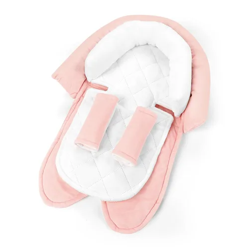 Miniatura 16 de Pea Pod Reposacabezas para Asiento de Coche para Bebés y Recién Nacidos con Fundas para Correas Ultra Suave de Tela de Minky con Puntos para Asiento