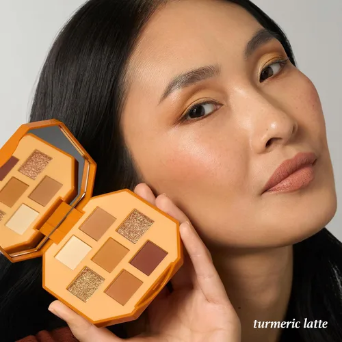 Miniatura 3 de Julep Paleta de polvos de sombra de ojos 101 Pro - Turmeric Latte - Sombras de ojos mate y brillantes de 7 tonos - Ideal para viajes - Paleta
