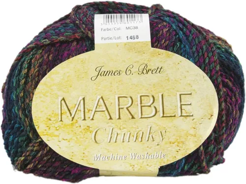 Miniatura 21 de James C Brett James C. Brett Marble Chunky 103 Mezcla de cobalto