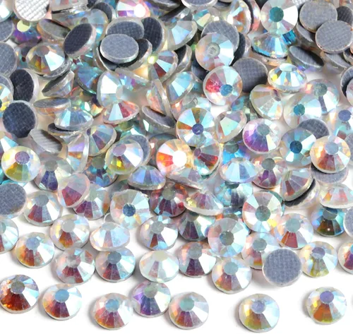 Miniatura 36 de 6000 diamantes de imitación termoadhesivos a granel, diamantes de imitación azules para ropa de manualidades, cristales termoadhesivos para Zafiro