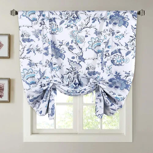 Miniatura 9 de H.VERSAILTEX Blacout - Cortina de amarre de 63 pulgadas de largo, con aislamiento térmico y bolsillo para cortinero, panel de cortina ajustable, 42