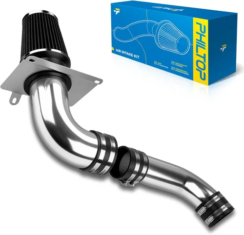 Miniatura 39 de PHILTOP Kit de entrada de aire frío de 3.7" Sistema compatible con Ford F250/F350/F450/F550 Super Duty 2003 2004 2005 2006 2007 V8 6.0L, Excursion