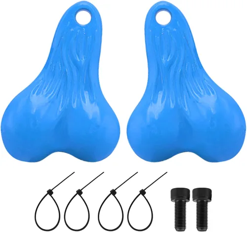 Bolas colgantes para camión, tuercas, bolas de parachoques, tuercas de toro, contrapeso de bola de cola para TRX4M SCX24 FX24 coches RC 1/18 (Azul)