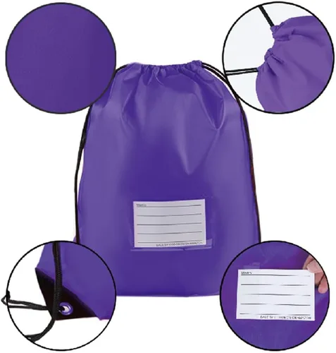 Miniatura 21 de CODOBON Paquete de 20 bolsas con cordón, mochila de cuerda de dibujo a granel, bolsa de bricolaje para gimnasio, deportes, bolsa para mujeres