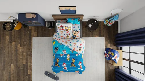Miniatura 7 de Paw Patrol Ropa de Cama para Niños Edredón y Juego de Sábanas Súper Suave con Funda, 5 Piezas Tamaño Twin