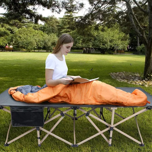 Miniatura 7 de REDCAMP Catres de Campamento de Tamaño Grande para Adultos 500lbs, 33.5'' Catres para Dormir Extra Anchos y Altos Resistentes, Catres XL Portátiles