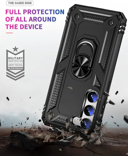 Miniatura 5 de ADDIT Funda S23 para Samsung Galaxy S23 de 6.1 pulgadas, con anillo de soporte, soporte ajustable, grado militar, protección resistente, a prueba