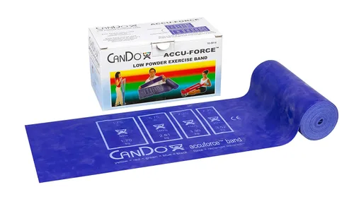 Miniatura 15 de CanDo 10-5918 AccuForce - Banda de ejercicio, rollo de 6 yardas, juego de 5 piezas, amarillo a negro