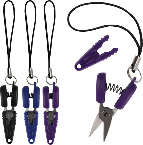 Miniatura 7 de JubileeYarn Itty Bitty Snippy - Tijeras de llavero portátiles compatibles con la TSA, color blanco, 1 par