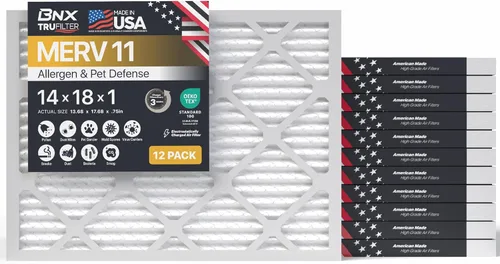 Miniatura 45 de BNX TruFilter - Filtro de aire MERV 11 de 18 x 20 x 1 pulgadas (paquete de 6) – Fabricado en Estados Unidos – Defensa contra Alérgenos Filtro