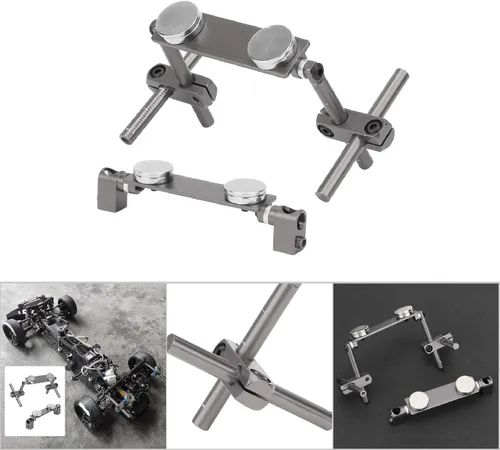 Miniatura 4 de Milltrip Soportes magnéticos para el cuerpo RC, montaje magnético de carrocería, kit de montaje de carcasa magnética de aluminio, soporte de poste