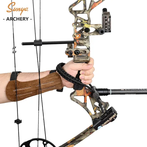 Miniatura 3 de SUNYA Archery Bow Wrist Sling, 550 Paracord Strap with Stretch Lanyard. Fit Compound Bow Stabilizers
