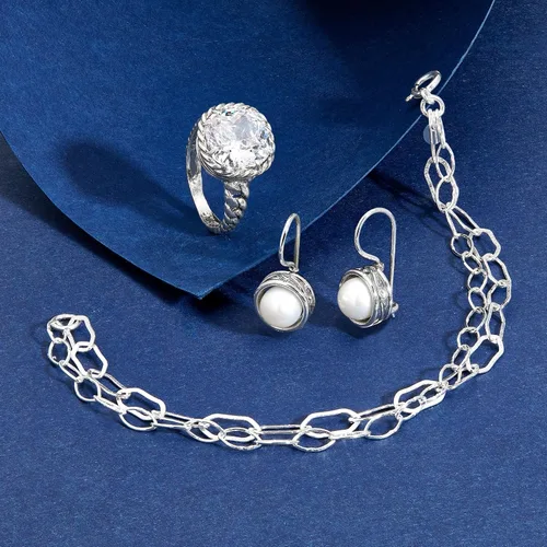 Miniatura 7 de Silpada Aretes colgantes de perlas para mujer, perlas cultivadas de agua dulce, plata de ley 925, ideas de regalo de joyería, cuento de hadas