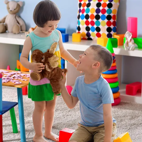 Miniatura 6 de DolliBu - Peluche de alce ponedor, suave peluche abrazable, adorable regalo de vida silvestre para niños y adultos, 9.5 pulgadas